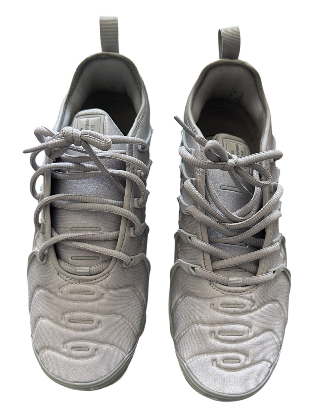 Nike Air Vapormax Plus Wolf Dark Grey Silver Men's 9 Running Shoes 924453-005